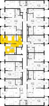 1-к квартира, вторичка, 36м2, 6/6 этаж